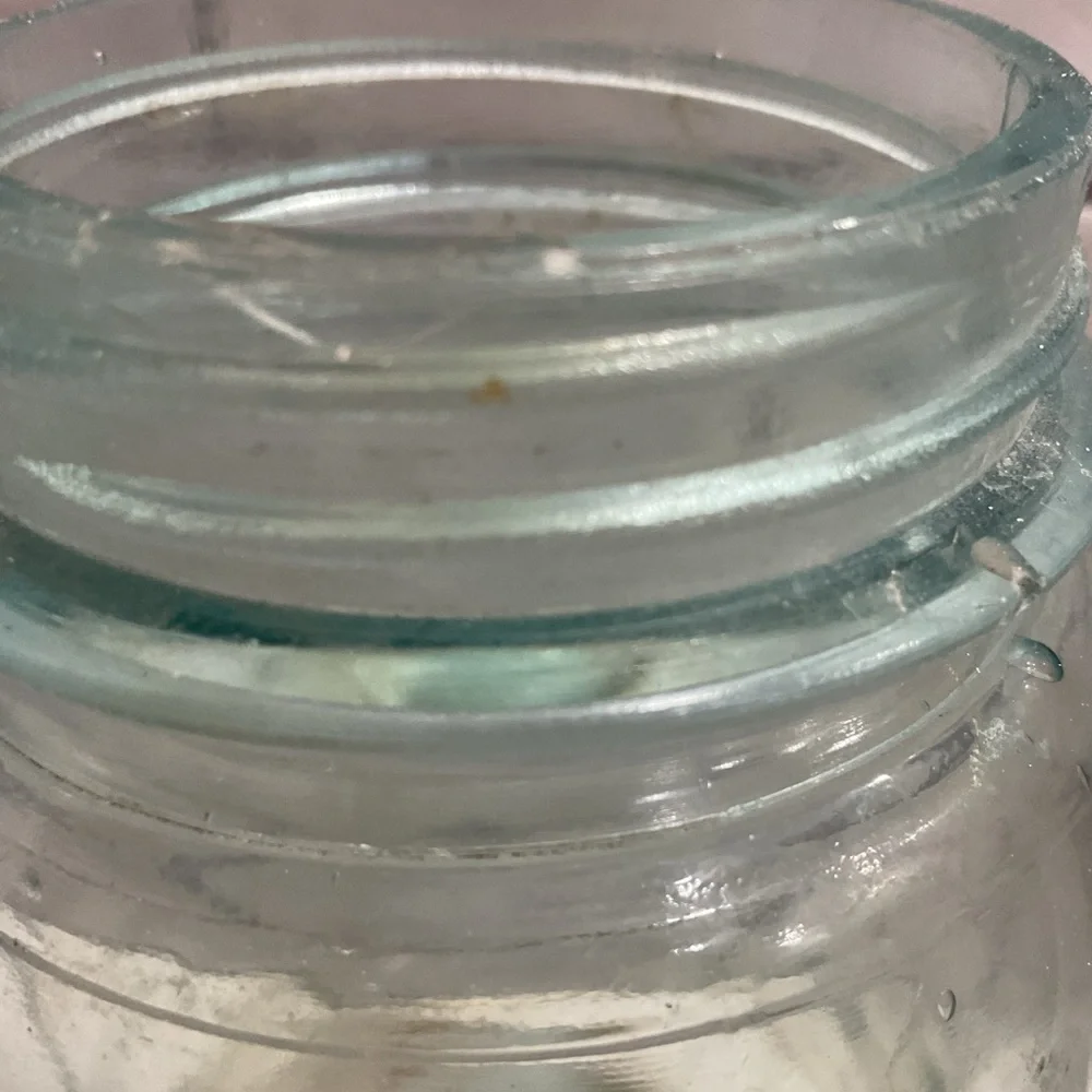 Atlas Vintage Glass Storage Jar with Gray Lid